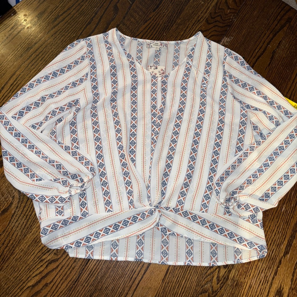 NWT Pink Republic Print Blouse
